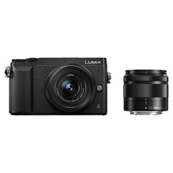 Panasonic LUMIX DMC-GX80 Compact System Camera with 12-32mm + 35-100mm Interchangable Lens, 4K Ultra HD, 16MP, 4x Digital Zoom, Wi-Fi, 3 LCD Touchscreen, Black